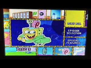Spongebob Squarepants Season 1 Disc 3 DVD 📀 Menu Walkthrough
