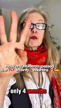 How my students passed the TCF from A1 in only 4 months! 🇨🇦✍️