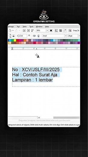 How to make a straight colon in CorelDraw #CorelDraw #OperatorSetting #CorelDrawTutorial