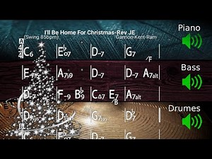 I'll Be Home For Christmas - Jazz Backing Track / Play-along (85bpm)