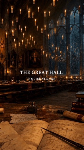 Great Hall at Dawn | Harry Potter Ambience for Study #HarryPotter #Hogwarts #StudyAmbience