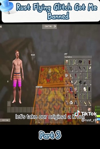 Pt3 Rust Flying Glitch Got Me Banned #rust #rustgamer #rustclip