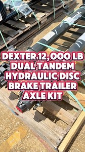 Dexter 12,000 lb Dual Tandem Hydraulic Disc Brake Trailer Axle Kit Shipping out to customer. Get yours today! We’re committed to offering top-quality trailer products at prices you deserve. 🌐 Visit us at Trailerpartsunlimited.com 📞 Call: 844-898-8687 📍 Location: 631 TX 75 N, Huntsville TX 77320 (Exit 118 off I-45, near Chicken Express and Pilot Truck Stop) Choose convenient pickup or fast shipping! #TrailerParts #PartsStore #Trailer #Trailers #TrailerPartsUnlimited #Hauling #TrailerServices #