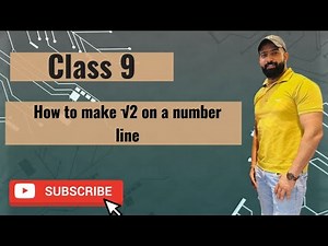 How to make root 2 on number line ? Class 9 number system.