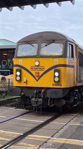 Class 69 on an Engineering Train passing Lincoln
