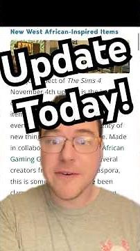 There was a Sims 4 update that includes 150+ bug fixes and several West African CAS and Build items