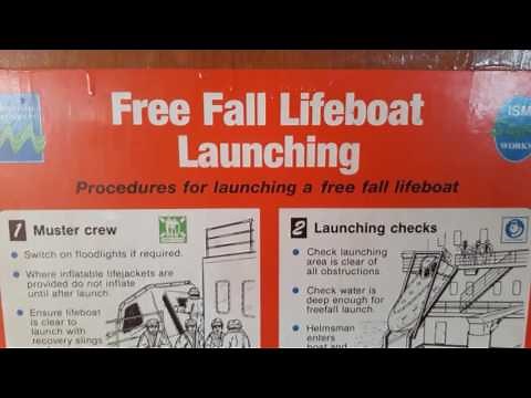 free fall lifeboat launching