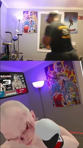 This VR knockout was too satisfying #vr #boxing #knockout
