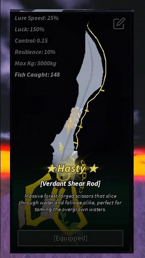 How to get the VERDANT SHEAR ROD IN FISCH