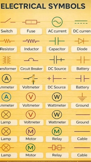 Important🔥electrical Symbols for Competitive Exam#trending#viral#quiz#youtube#education#shorts#exam