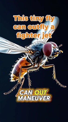 This Fly Flies Like a Fighter Jet #animalfacts #insects #shorts