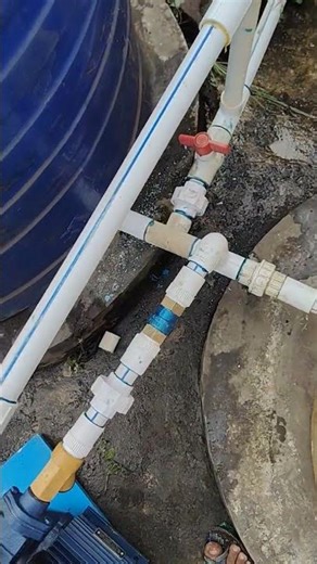 single pump shower pressure Booster with pressure switch 1hp pasar pump #plumber #plumbingtime