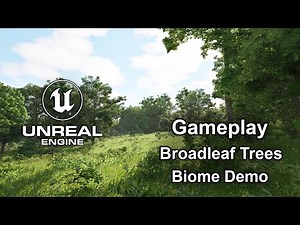 Broadleaf Trees Biome Demo | Gameplay | Unreal Engine 5.4 | Ultra Realistic Wind #unrealengine #UE5