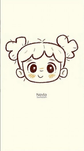 How To Draw A Cartoon Face - Step by Step Drawing Tutorial #howtodrawacutegirl #chibigirldrawing