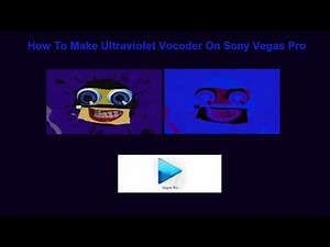 How To Make Ultraviolet Vocoder On Sony Vegas Pro