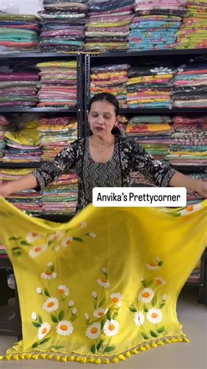 ANVIKA by Madhu Gharat on Instagram: "Pure Mul Cotton Handpainted new Daisy saree. Super soft Saree and lightweight. Saree length - 5.5mtr WhatsApp or call on 9819890879 to place your order. DM us @anvikas_prettycorner . . . . #saree #sareelove #sareefashion #haldi #explorepage✨ #fashion #cotton #thane #mumbai #navimumbai #pune #nashik #kalyan #dombivli #bangalore #bandra #andheri #borivali #karjat #nagpur #telangana #uttarakhand #punjab #hydrabad #gujrat #delhi #dadar #parel #ghatkopar #satara 