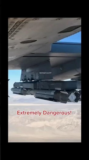 Extremely Dangerous! Why Fighter Jets "Punch" Their Bombs Away