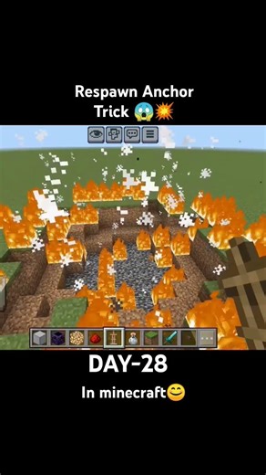 Respawn + Glowstone + Armor Stand = BOOM 💥#minecraft #minecraftshorts #respawnanchor #minecrafthack