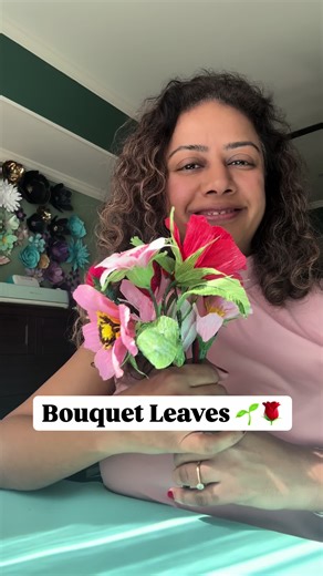 Crepe Paper Leaves for Beautiful Bouquets