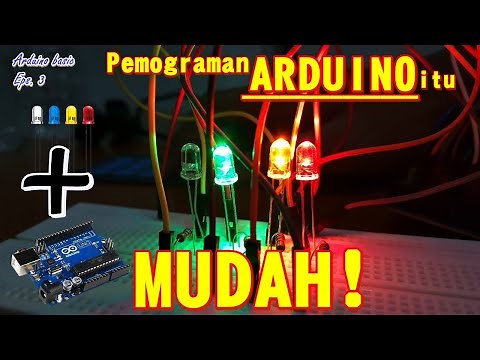 Program Arduino Menyalakan LED | Membuat LED Blinking Mudah - belajar arduino gampang