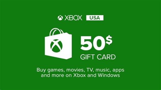 Buy Xbox Gift Card 50$ (Microsoft Store)