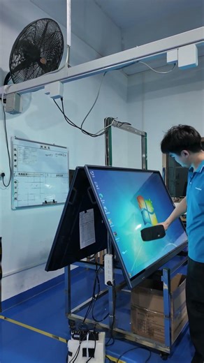 Interactive Whiteboard Impact Test | Screen Durability Demo #SmartBoard #FactoryTest #smartdisplay