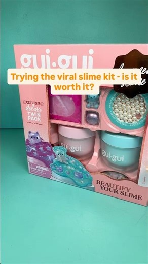 Would you buy this slime kit? Let me know below 👇 #booghetoys #slime #unboxing #asmr