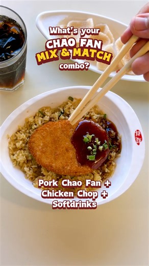 Paiba-iba ng cravings? Same! 😩 Mix your Chao Fan rice, match your topping, enjoy every bite. ‘Yan ang Chao Fan Mix & Match! Order now at any Chowking store via Dine-In, Take-Out, Drive-Thru, or Delivery — Chowking Web & App Delivery, GrabFood, and foodpanda. #MyChaoFanMixAndMatch | Chowking PH