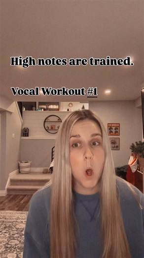 High notes are trained. 🎤