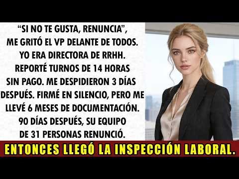 El VP me gritó “si no te gusta, renuncia”