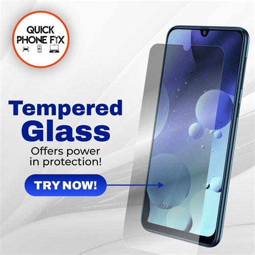 Quick Phone Fix & Computers on Instagram: "Keep your device's screen scratch-free with our top-of-the-line screen protectors! 💯 We have a variety of options to choose from, so come by today! 🏃‍♂️"