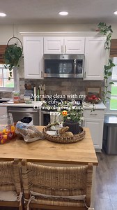 Morning cleaning routine with my eufy X10 Pro Omni! Love that it cleans along with me tackling all the messes! 👏🏻👏🏻😍 the way it lifts its mop heads when transitioning to carpet is a game changer! Also the wall hugging action is has me shook 😲 use code eufyX10ProUS for 💰 off! discounted price is $699.99 @eufyclean #eufyX10ProOmni #eufy #eufyroboticvacuum #clean #cleaning #housecleaning #cleaningmotivation #asmr #satisfying #morningroutine #cleaningroutine #eufypartner | Refined Retreat