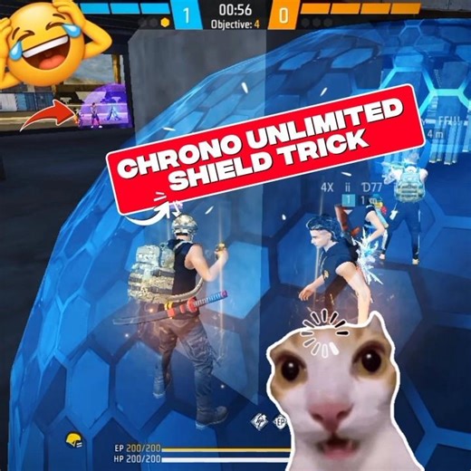 Unlimited Chrono Glitch Trick 🤯 How To Use Unlimited Chrono In Free Fire #ffnewglitch #shorts