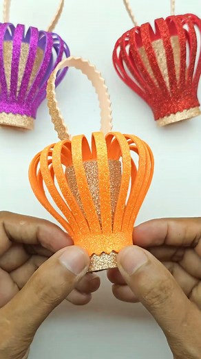 619K views · 13K reactions | Glitter Foam Ornaments Making For #Christmas #Decoration #reels #crafts #reelsviral | Creative Art & Craft Ideas | Facebook