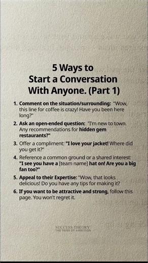 5 Easy Ways to Start a Conversation With Anyone|Social Skills & Psychology #psychology #socialskills