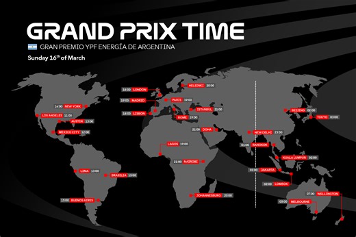 TIME SCHEDULE: Argentina GP