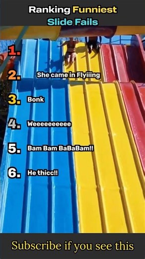 Slide Fails Ranked From Fun to FULL PAIN 😂🛝 #shorts
