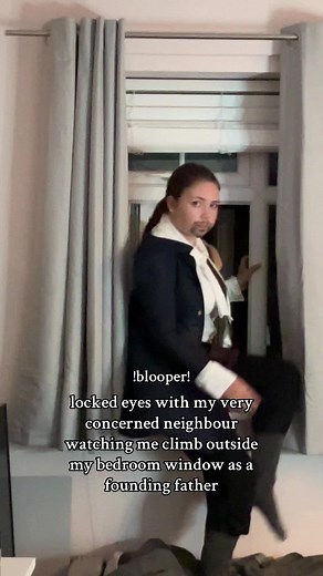 Blooper Moments Sneaking Out in Hamilton Musical