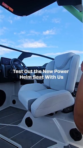 No more adjusting the seat every set 😄 Save your seat settings in the Malibu Command Center and let the Power Helm Seat do the work. One tap and you’re ready to roll! | Malibu Boats