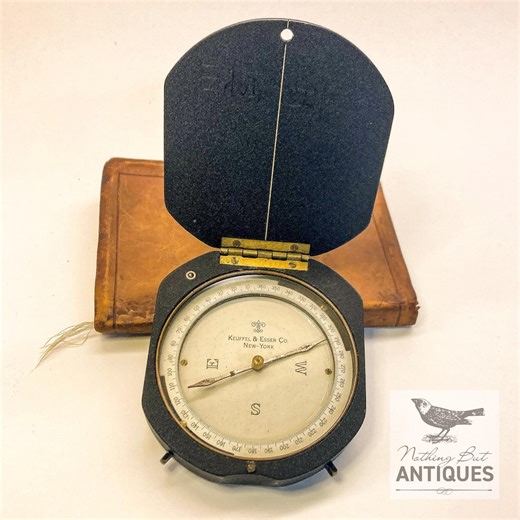Antique Military Compass American Navigation Aid, Keuffel & Esser Co., WORKING, Ca. 1930s - Etsy