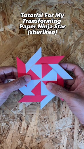 Tutorial For My Transforming Paper Ninja Star (shuriken) #paperninjastar #transformingninjastar #origamininjastar #funforkids #sloworigamitutorial #creativeideasinternational #fy