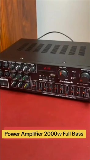 Power Amplifier 2000W for Ultimate Bass Performance