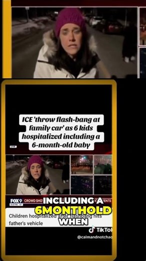 Flashbang Thrown at Family Car During Protest #shorts