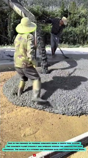 Concrete Pouring Tool for Efficient Road Base Construction