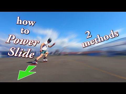 how to Power Slide on inline skates - how to slide to a stop