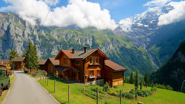 Gimmelwald – A Hidden Alpine Gem in the Bernese Oberland, Switzerland (4K)