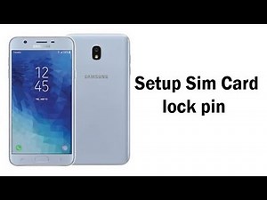 Setup Sim Card lock pin & Default Pin