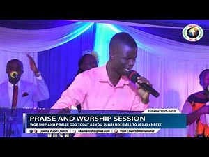 ERICK OYOMO LEADS A POWERFUL PRAISE AND WORSHIP SESSION IN LUO DURING A SUNDAY CHURCH SERVICE