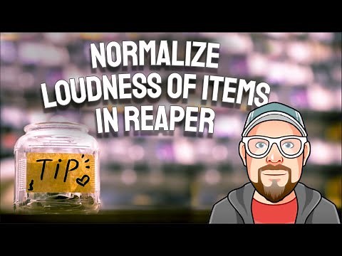 Normalize Loudness of Items in REAPER