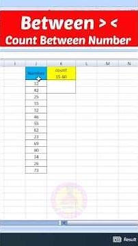 How To Count Between Number in Excel | How To Calculate Difference Between Two Number in Excel